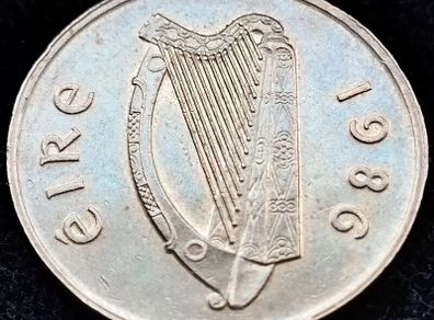 [#152] - Ireland 1986 | 20p | Twenty Pence | Horse | KM.25