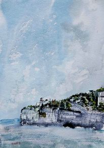 youghal harbour watercolour