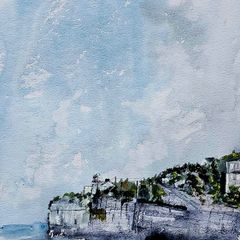 youghal harbour watercolour