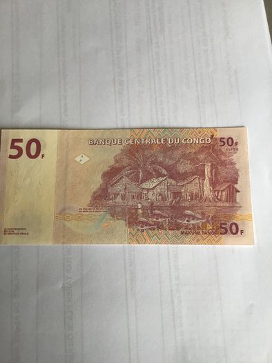 Congo Banknote - 50 Francs