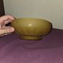 Art Deco Frosted Amber Glass Bowl Image 3