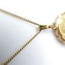 Edwardian Revival Gold Plated Engraved Fern Locket, Andreas Daub Image 8
