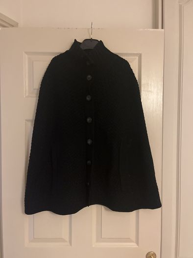 Navy Jigsaw cape