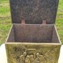 Vintage brass fireplace box Image 4