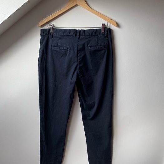 Tommy Hilfiger Womens Navy Blue Slim Chino Trousers US 8 Fits UK 10