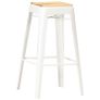 Bar Stools 4 pcs White Solid Mango Wood Image 10