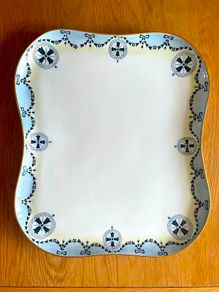 Antique Porcelain Large Rectangular Platter