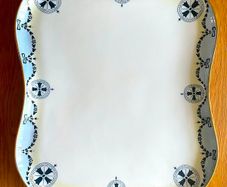 Antique Porcelain Large Rectangular Platter