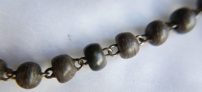 Antique  Rosary necklace pendant L-26"
