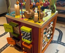 B. toys Zany Zoo Wooden Activity Cube Assortment