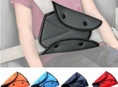 Car Seat Belt Adjuster for Kids Chest Protector Triangle Fixed Seatbelt for Children Soft Pads Baby Seat Belt Positioner Cushion