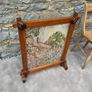 Antique needlepoint Firescreen. Image 3