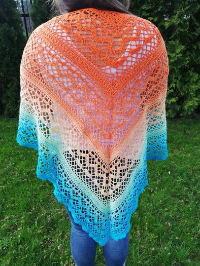 Handmade brand new large shawl 100% cotton