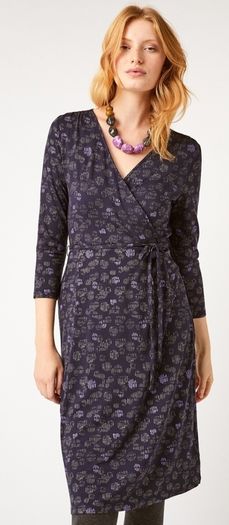 New White Stuff knee length jersey wrap dress