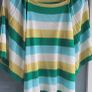GALLLERY lime stripe bat-wing knit Sz M (Fit 12-16UK) Image 2