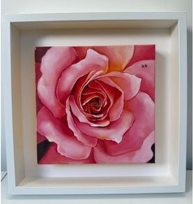 Acrylic Rose Rolled canvas