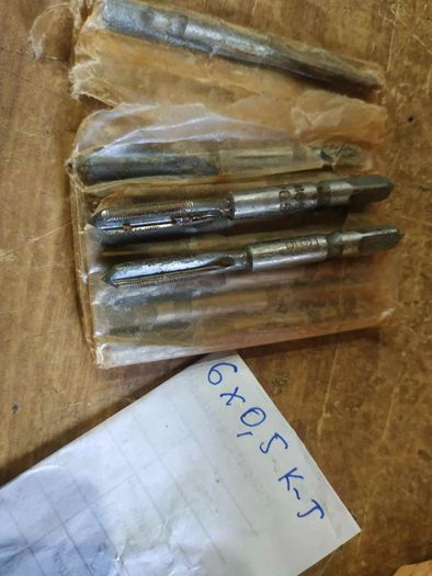 USSR M6 to 0.5 Tap Set 2pcs Vintage Soviet Quality MachineHand Quantity