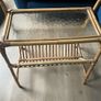 Bamboo and glass table and magazine rack Image 2