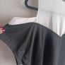 Black and White cold shoulder top Image 2
