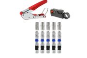 Coax Cable Crimper / Coaxial Cable Compression Tool Kit