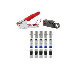 Coax Cable Crimper / Coaxial Cable Compression Tool Kit