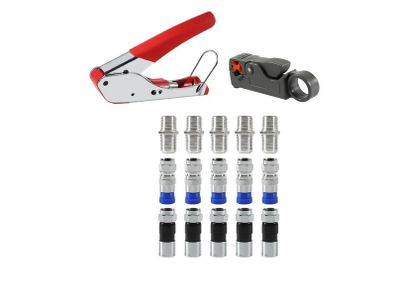 Coax Cable Crimper / Coaxial Cable Compression Tool Kit