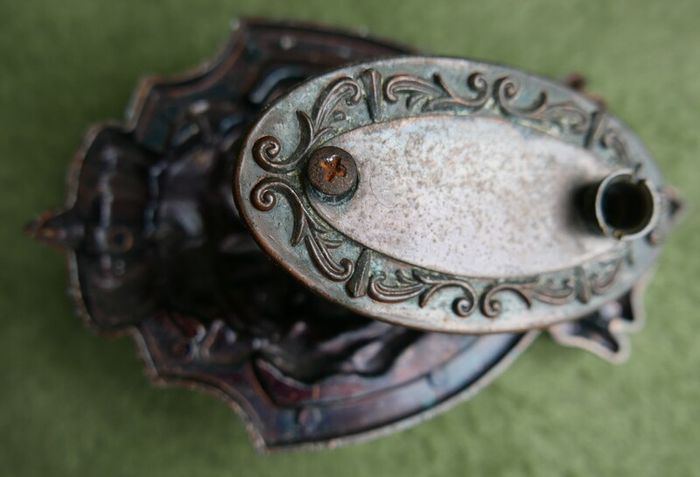 Vintage Door Knocker, Bronze Lion Head