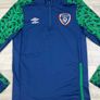 Umbro Ireland Half Zip Jumper Mens Medium Image 2