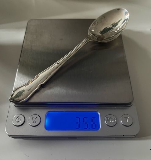 1993 Vintage Carr's of Sheffield Dubarry Solid Sterling 925 Silver TeaSpoon - Hallmarked
