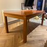 Extendable veneer wood dining table Image 2