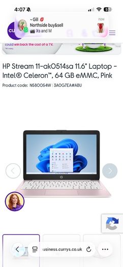 HP Stream 11 Laptop