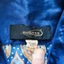 Men's blue silver gold shinny Tootal Hortex Paisley vintage smoking style dressing gown M/L Image 3