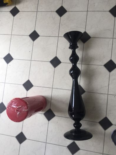 Large bolsius candle and decorative holder