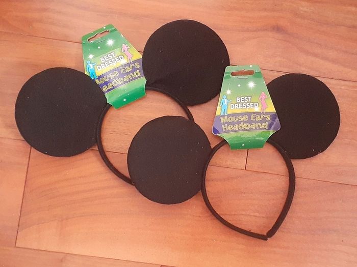 Brand New Minnie Mouse/Mickey Mouse plush and hair accessories