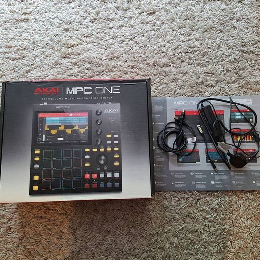 Akai MPC One Boxed Bundle + Birdcord Mobile Power Cable & Extras