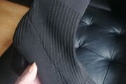 beautiful, bershka black knitted sock ankle boots