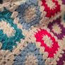 Handmade Crochet Baby Blanket. Colorful Granny Square Design Image 4