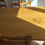 Solid wood kitchen table and 8 chairs Image 3