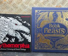 Mythomorphia and The Book of Beasts Colouring books