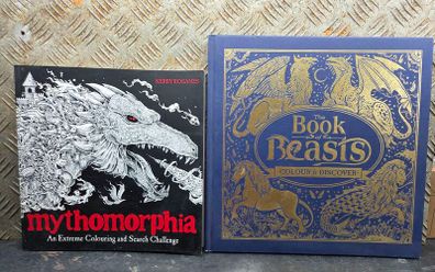 Mythomorphia and The Book of Beasts Colouring books