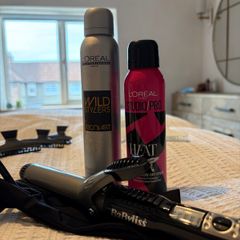 BaByliss Curling Tong Styling Bundle and LOreal Products