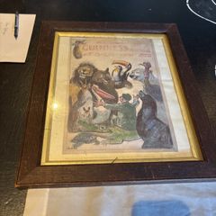 Guinness print in frame