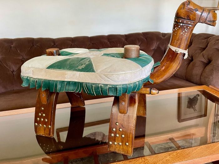 MCM Uber Kitsch Retro North African Footstool Childs Chair 1960s