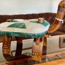 MCM Uber Kitsch Retro North African Footstool Childs Chair 1960s Image 6