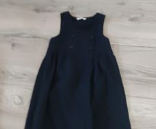 M&S Navy School Pinafore Age 7