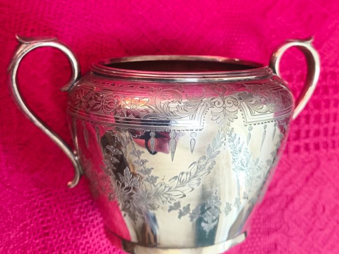 Antique John Rogers Creamer and Sugarbowl