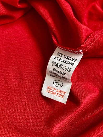 girls christmas jersey dress, 9-10y