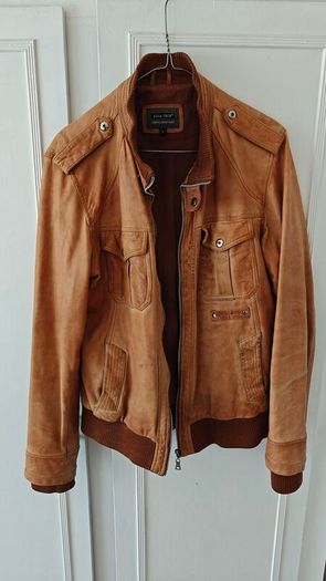 Classic Men's Aviatrix Tan Leather Jacket