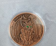 5oz  .999 Fine Copper ,Gargoyle Round