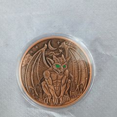 5oz  .999 Fine Copper ,Gargoyle Round